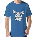 Jiaso Men's Gym Rat Weightlifter Tee Shirts RoyalBlue Large