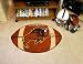 FanMats Licensed Collegiate Football Mat 1 - Collegiate Logo Football Shaped Area Rug...