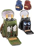 The Caddy Golf Cooler & Backpack w/ Wine & Cheese Service for 2