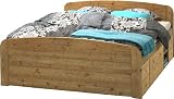 Steens 75600430 Bett Jana mit Unterbau 180 x 200 cm Kiefer massiv, gelaugt ge&ouml;lt