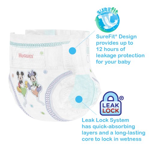 Huggies Snug and Dry Diapers, Size 3, Economy Plus Pack, 222 Count