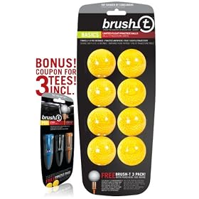 Brush T Basics Balls (8 pack yellow balls)