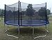 ExacMe 15′ Ft 6W Legs Trampoline w/ Safety Pad and Enclosure Net and Ladder All-in-one Combo Set