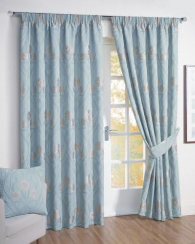 Montrose Ready Made Curtains Duckegg 90 x 54