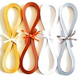 Juya Metallic Paper Quilling Set 160 Strips 4 Colors 355mm Length/strips 3/5/7/10mm Width Available (Paper Width 5mm)