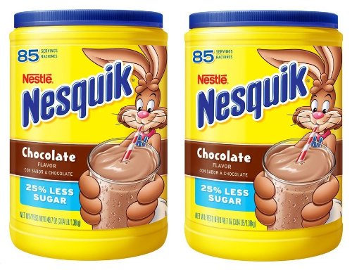 Nestle Nesquik Chocolate Flavor: 2 Packs of 48.7 Oz - Cos14