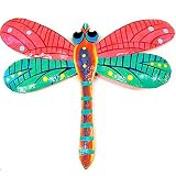 Pink Recycled Metal Dragonfly Wall Hanging