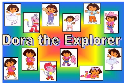 12 x Dora the Explora Temporary Tattoos
