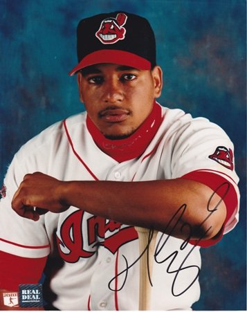 Manny Ramirez Autographed Cleveland Indians 8x10 Photo