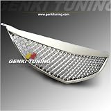 2003-2006 Mazda 6, 4 Door ABS Front Hood Honey Comb Mesh Grill Grille (Chrome)