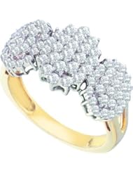 0.99CTW DIAMOND CLUSTER RING
