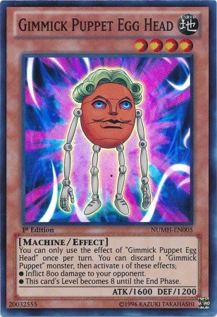 Yu-Gi-Oh! - Gimmick Puppet Egg Head (NUMH-EN005) - Number Hunters - 1st Edition - Super Rare