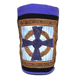 Celtic Cross 100% Pre-Shrunk Cotton Full Sized Backpack, Purple