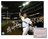 Edgar Martinez Seattle Mariners MLB Hand Signed 8x10 Photograph Hat Tip