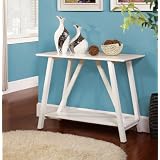 Contemporary Welcome Entry-Hall Way White Console Table