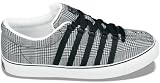 K-Swiss Men's Classic LX Canvas VNZ (Wht/ Blk/ Hounds Tooth)