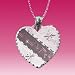Personalized Sterling Silver Heart Design Cut Thru Name Necklace (FREE CHAIN+GIFTBOX+SHIP)