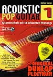 Zoom Produkt-Bild: Acoustic Pop Guitar Band 1 (+CD) inkl. Plektrum - die Gitarrenschule mit Akustikverversionen von 18 bekannten Popsongs (Taschenbuch) von Michael Langer (Noten/Sheetmusic)