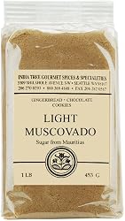 India Tree Light Muscovado Sugar, 1 Pound (Pack of 4)