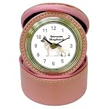 German Shepherd Jewelry Case Travel Clock