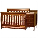 AFG Kimberly 3 in 1 Convertible Crib and Changer Combo - Espresso AFG Kimberly 3 in 1 Convertible Crib and Changer Combo - Espresso