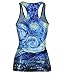 Amoluv Hot Fashion Women Van Gogh's Stars Night Printed Sleeveless T Shirt Vest Tank Tops
