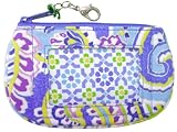 Vera Bradley Capri Blue Clip Zip ID Case