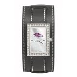Sporting Goods : Baltimore Ravens Ladies NFL 'Starlette' Watch (Wide Leather Band)