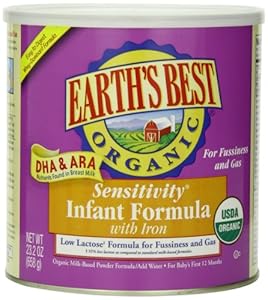 Earth's Best Organic, Sensitivity Infant Formula with Iron, 23.2 Ounce