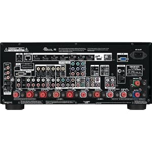 back of Onkyo TX-NR809 THX certified network A/V receiver