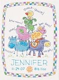Dimensions Crafts Baby Hugs Farm Friends Birth Record Counted Cross Stitch Kit 9 X12 73259, 1 Item(s) Order