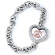 MLB Women's MH-BOS2 Heart Collection Boston Red Sox Watch