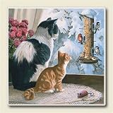 Bird Watchers, Set of 4 Absorbent Ceramic Coasters