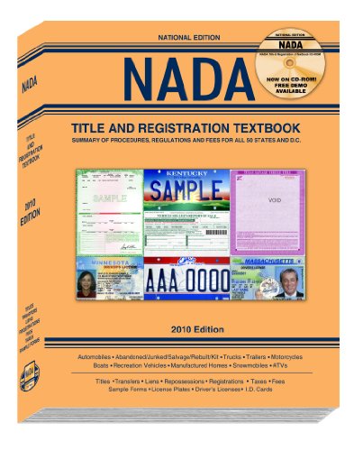 NADA Title & Registration Textbook - Preorder 2012