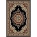 Universal Rugs 104703 Black 9x12 Area Rug, 8-Feet 9-Inch by 12-Feet 3-Inch