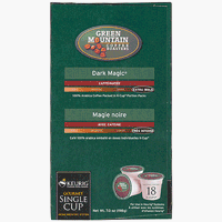 Green Mountain Coffee, Dark Magic Extra Bold, K-Cups for Keurig Brewers, 18-Count Box