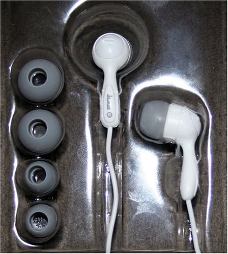 JBuds Hi-Fi Noise-Reducing Ear Buds (White)