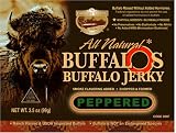 Golden Valley Natural Buffalo Jerky, Peppered, 3.5-Ounce Pouch (Pack of 8)