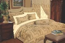 9Pcs Cal King Tapestry Palm Bedding Comforter Bed in a Bag