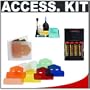 Nikon SJ-1 Color Gel Flash Filter Set + Batteries + Cleaning Kit for Nikon SB-80DX, SB-600 & SB-800 Speedlights