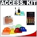 Nikon SJ-1 Color Gel Flash Filter Set + Batteries + Cleaning Kit for Nikon SB-80DX, SB-600 & SB-800 Speedlights