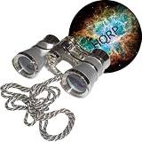 510fABKD88L. SL160  3 x 25 Opera Glasses Platinum with Silver Trim w/ Necklace Chain by HQRP plus Mousepad