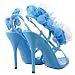Moxie40 Ruffle High Heel Sandal TURQUOISE