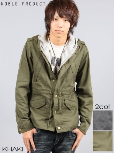 【9755-129】NOBLE PRODUCTS フェイクレイヤード モッズ パーカー