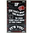 Spot the Sucker Classic All Wood Poker Sign
