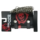 GEARS OF WAR CRIMSON CHAIN BLACK LEATHER WALLET