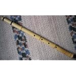 Red Lacquered Smooth Root End Ji-nashi Shakuhachi
