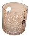Global Views Round Round 10-Inch by 10-Inch Clear Glass Ice Bucket/Cooler