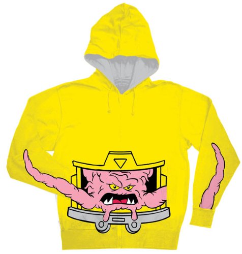  TMNT Teenage Mutant Ninja Turtles Krang Zip-Up Hoodie Sweatshirt