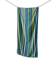 Striated Blue Beach Towel